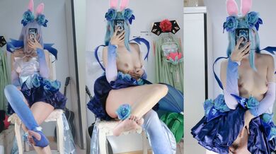 极品福利姬 沐沐酱 Cos公孙离私拍福利流出 赤裸上身扭动骚姿对镜自拍 嫩穴大开肆意展示！